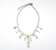 LUNCH AT THE RITZ snowflake statement necklace 
