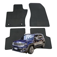SET 4 MaßGeschneiderte Gummimatten FüR Jeep Renegade Ab 2018