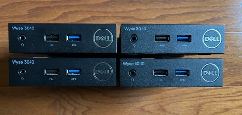 ( LOT OF 4)  Dell N10D Wyse 3040 Atom X5-Z8350 1.44GHz 8GB SSD 2GB RAM
