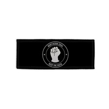 Bar Handtuch Microfaser Schwarz Wei&szlig; Northern Soul Design Man Cave Pub Biermatte