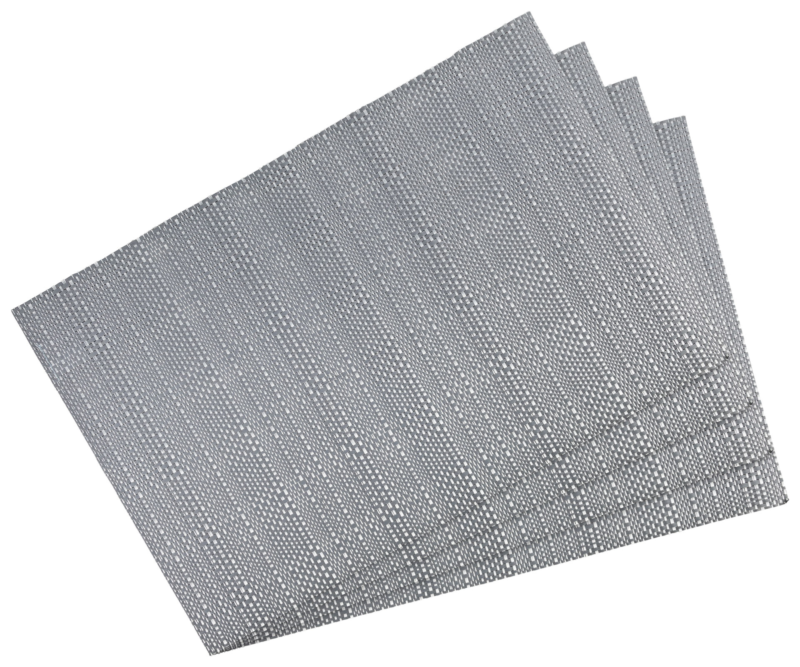 Confezione 4 segnaposto/tavolo 30x45cm lavabile e resistente al calore struttura grigio