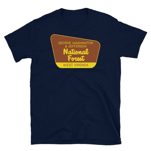 George Washington & Jefferson National Forest West Virginia Short-Sleeve T-Shirt - 第 3/6 張圖片