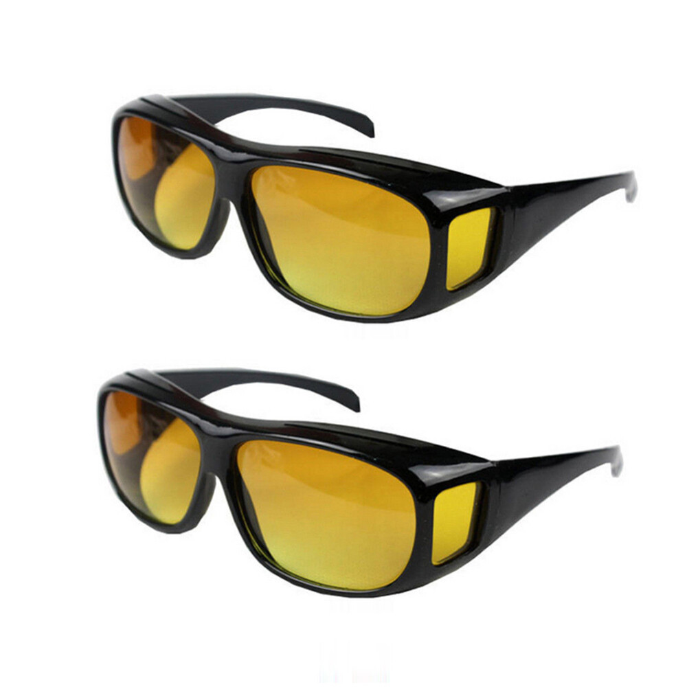 Optic Night Vision Driving Anti Glare HD Glasses UV Wind Protection