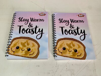 2 Raising Canes Notebooks ''stay warm & toasty''