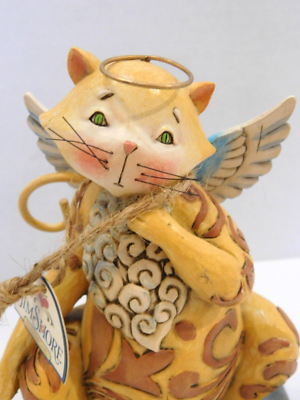 Jim Shore Curiosity Cat Angel Figurine V4006928 Heartwood Creek