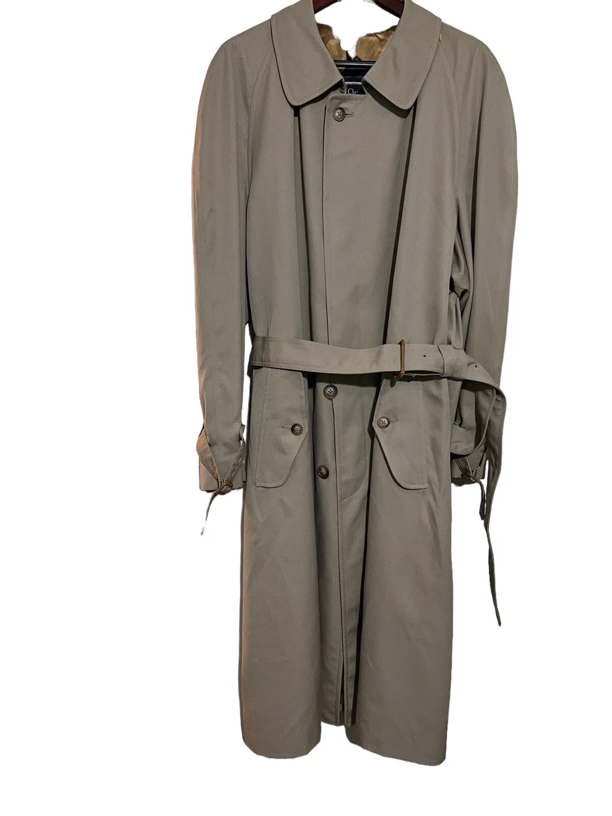 Trench coat homme Christian Dior Monsieur taille 46R 100% laine beige neuf défaut