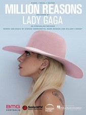 Million Reasons Sheet Music Piano Vocal Lady Gaga NEW 000236853