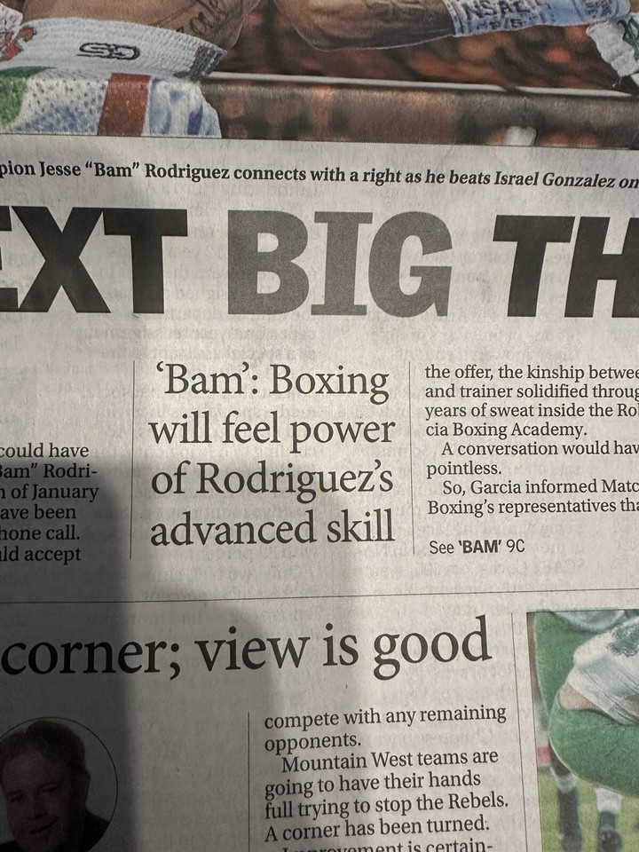 BAM RODRIGUEZ FIRST LAS VEGAS NEWSPAPER COVER LAS VEGAS JOURNAL EBay Bam rodriguez first las vegas newspaper cover las vegas journal ebay