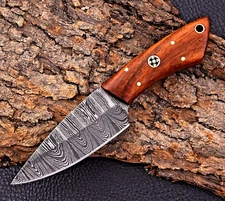 Custom HandMade Damascus Hunting Skinning Knife Hand Forged Damascus Steel 2894