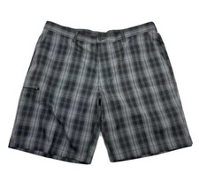 NWT Grand Slam Performance Shorts Gray Plaid Moisture Wicking UPF 50+ Size  42