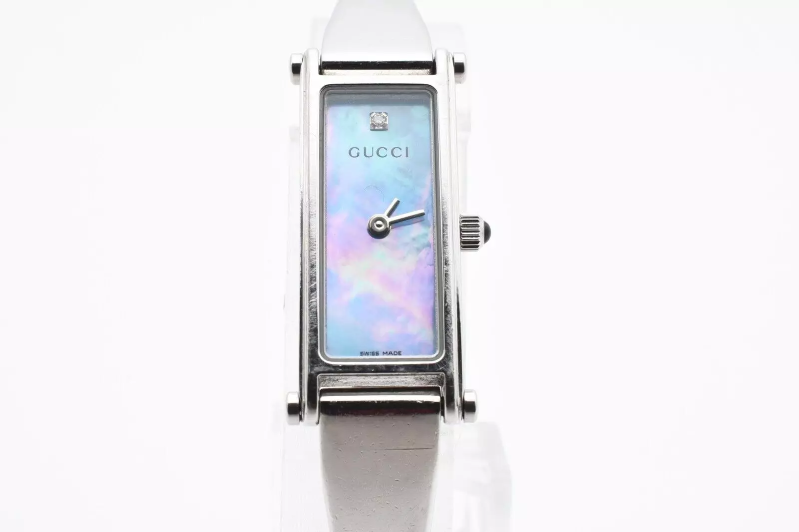 [EXCELLENT+5] Montre bracelet femme Gucci 1500L cadran bleu ciel coque Qz vintage JAPON