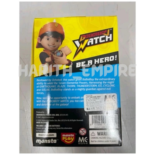 BOBOIBOY ELEMENTAL Watch with SOUNDS and LIGHT ORIGINAL MONSTA TOY COLLECTION  - Picture 7 of 13