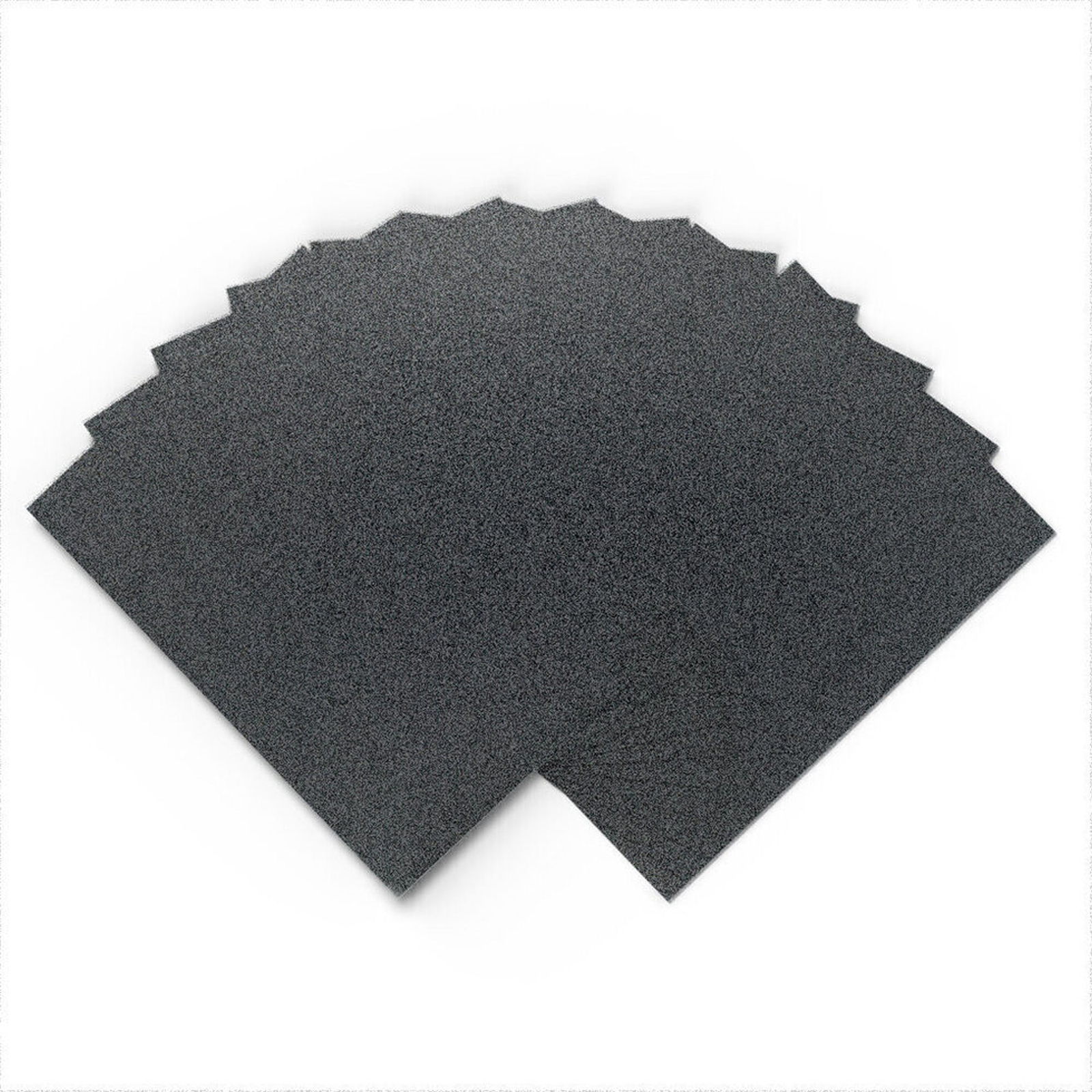 Glitter Card - Non Shed A4 - BLACK - 10 Pack