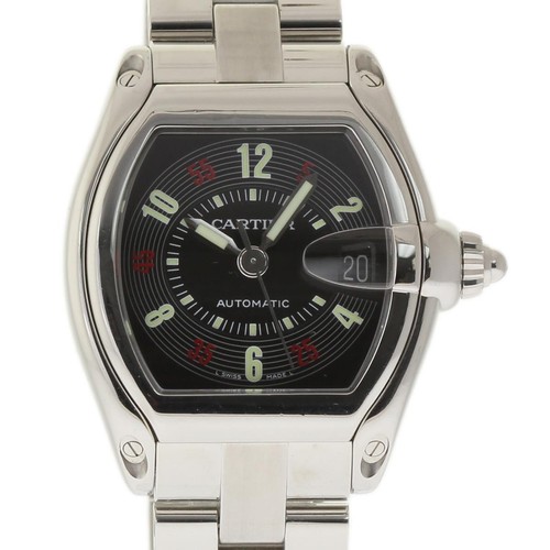 Cartier Roadster W62002V3 2510 Red Black Arabic Automatic #525