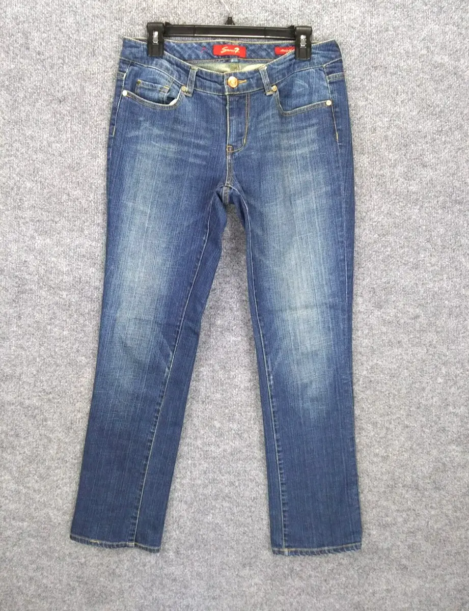 Seven7 Jeans Womens 6 Straight Denim Medium Wash 98% Cotton 2% Spandex