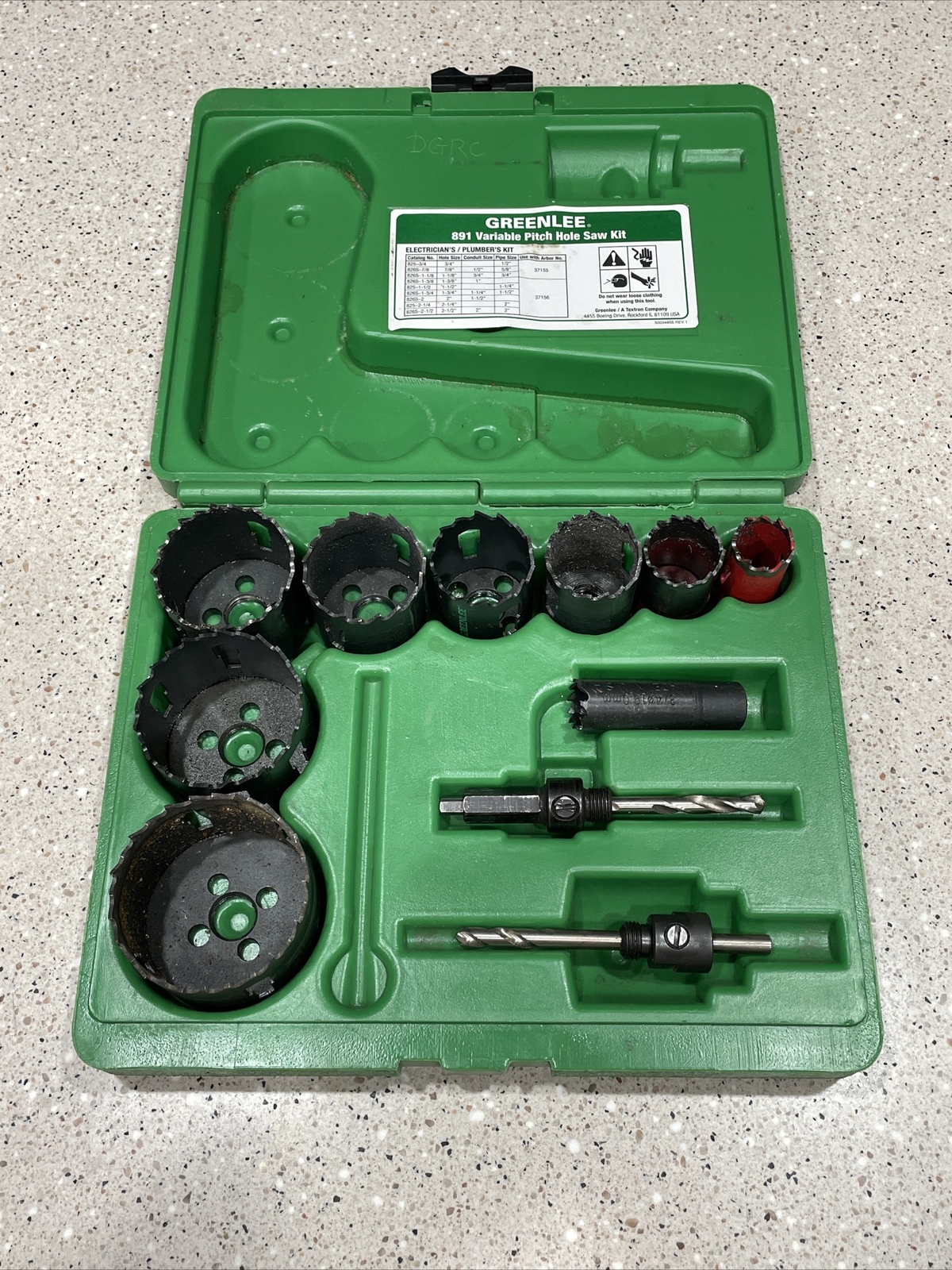 Greenlee Hole Cutter Kits