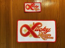 Lucky Lager Jacket Beer Patch Set large back ...