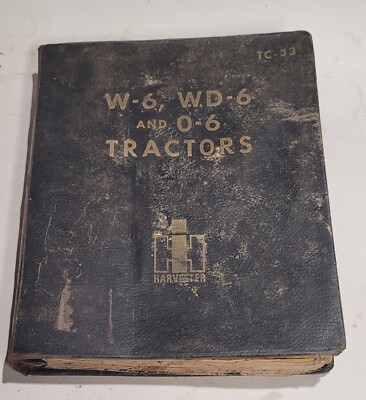 Vintage Parts Catalog TC-33 International Harvester McCormick Deering Tractors
