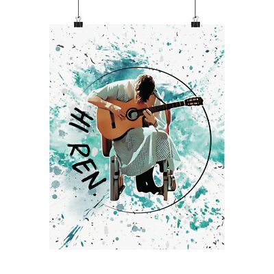 Hi Ren Gill Music Fan Art Matte Vertical Poster Sick Boi Merch Hi Ren Home Decor
