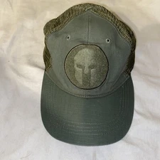 Highland Tactical Hat Cap Mesh Back Adjustable Trucker Snapback Spartan Green
