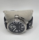 TW STEEL TW22R Men's Watch w/Black Leather Strap **WORKS!! Does Need A Battery — photo 3