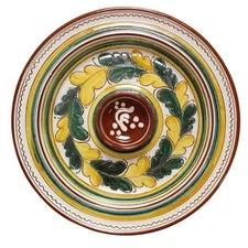 Simonsen Pottemaker Sandnes Norway Chip and Dip Redware Serving Tray 12.5"