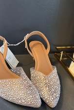 A New Day Women's Isabel Embellished Slingback Kitten Heels Size 6.5 New In Box