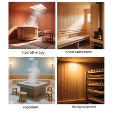 2 in 1 Pine Wood Sauna Thermometer Hygrometer for Temperature Humidity