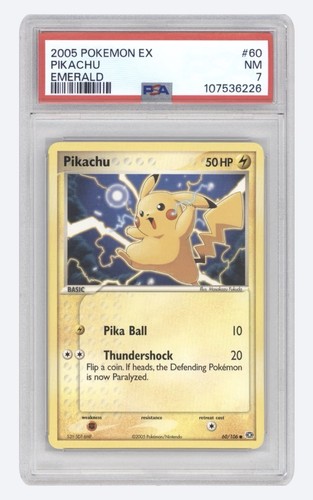 Pikachu graded PSA 7 for sale on eBay