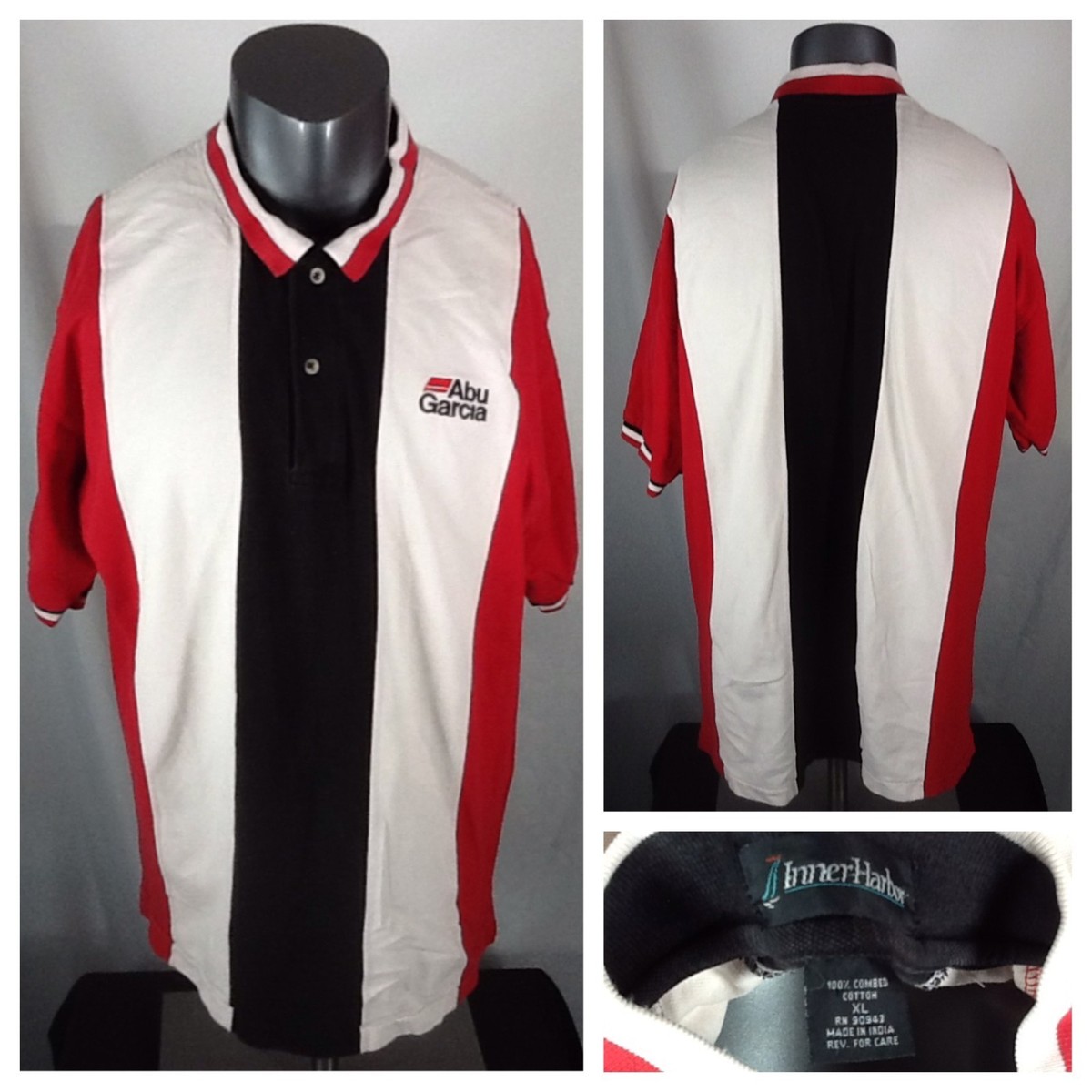 Vintage Abu Garcia Fishing Polo Shirt (XL) 90's Embroidered