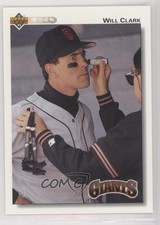 1992 Upper Deck Factory Set Gold Hologram Will Clark #175 04br