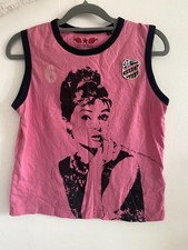 Superdry Allstars Audery Hepburn Pink Tank Top size 12