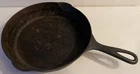 Vintage Cast iron pan skillet U.S.A. ERIE NO.7 AS IS FOUND RESTORATION!