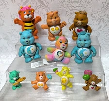 10 Care Bears VTG Posable Figures PVC LOT Figurines