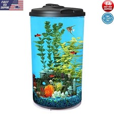 6 Gallon AquaView Aquarium Kit LED Light Timer Power Filter Tropical Fish New