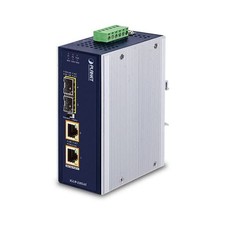IGUP-2205AT Industrial 2-Port 100/1000X SFP to 2-Port 10/100/1000T 802.3bt Po...