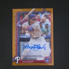 Topps 2024 Chrome Update Harrison Bader Autographs Auto #AC-HB New York Mets