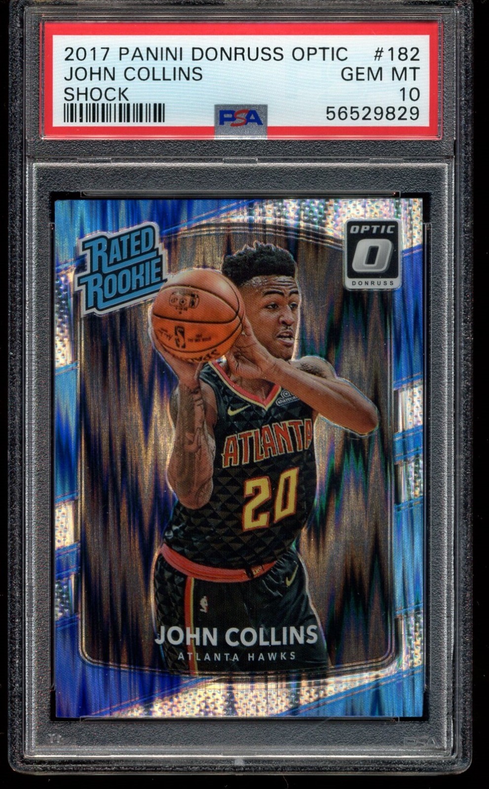 2017-18 Panini Donruss Optic Shock John Collins #182 PSA 10