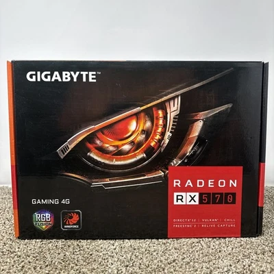 GIGABYTE AMD Radeon RX 570 4 GB Memory Computer Graphics Cards for