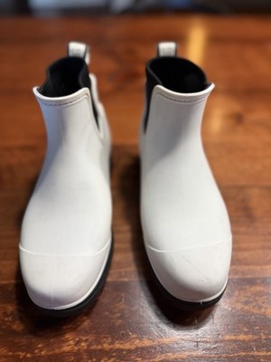 UGG DROPLET Waterproof Slip On Women s Shoes Chelsea Rainboots WHITE - sz 7