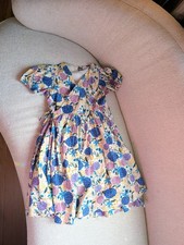 Tea Collection Multicolor Floral Puff Sleeve Dress | Size 10 | 100% Cotton | 🫖