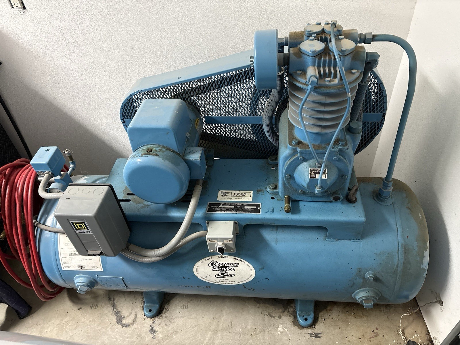 Kellogg-American Inc. 80 Gallon 5 HP Air Compressor