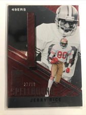 Jerry Rice 2021 Donruss Elite #S-1 SPELLBOUND “I” RED SSP /99