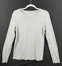 Gap Modern Women Large Heather Grey Supima Co...