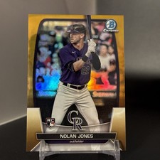 NOLAN JONES 2023 Bowman Chrome #4 Gold Refractor /50 Rookie Rockies RC