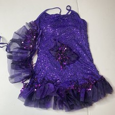 Wiessman Grape Purple Sequined Dance Costume