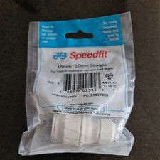 John Guest Speedfit Reducing Coupler 15 X 10mm Straight Connector JG PEM201510WP