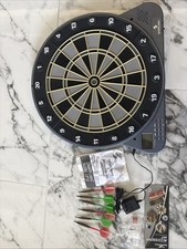 Sportcraft Electronic Dart Board W/Power Cord Extra Darts Manual Works