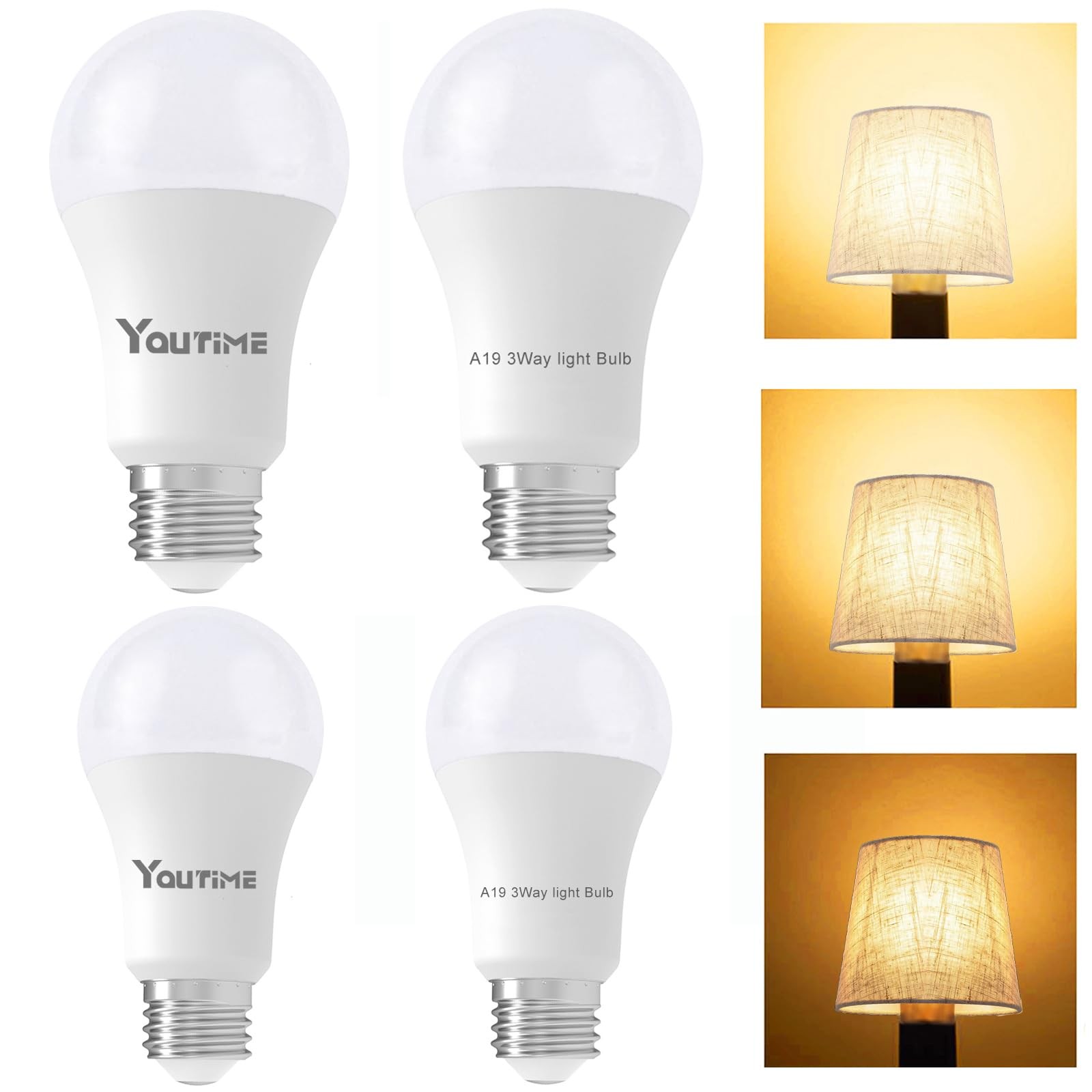 30 70 100 Watt Equivalent Soft White, Led A19 Energy Saving.