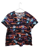 Nightmare Before Christmas Jack Skellington Scrubs Women  s 3XL. NWOT